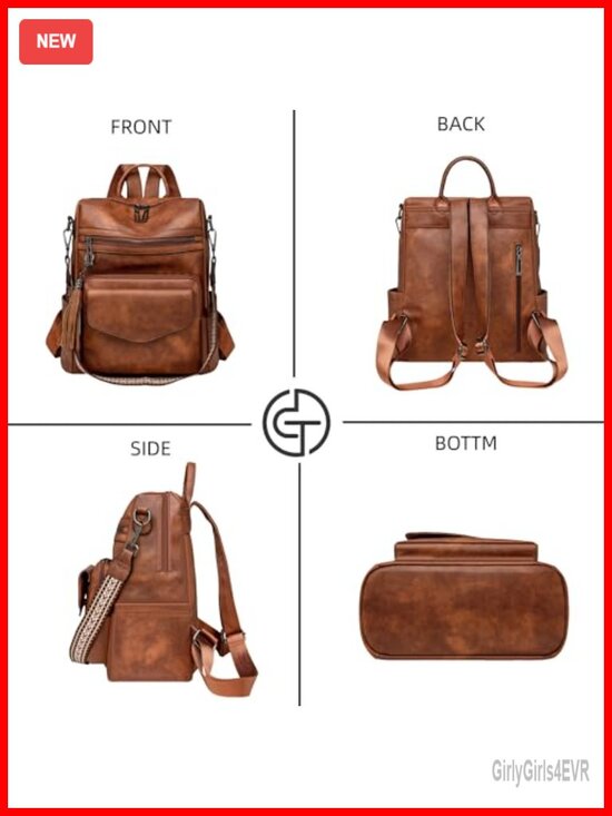 Women\'s Fashion Backpack Purse with Detachable Shoulder Strap main image 5